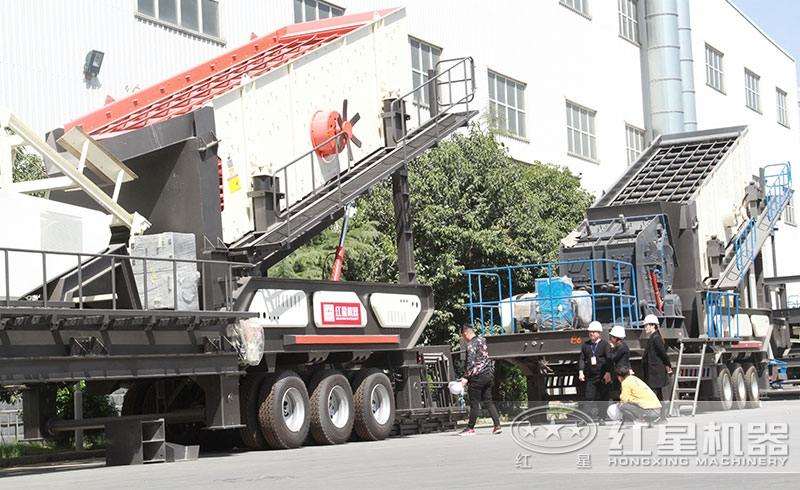 車載移動磕石機(jī)，現(xiàn)貨提供，搭配多樣